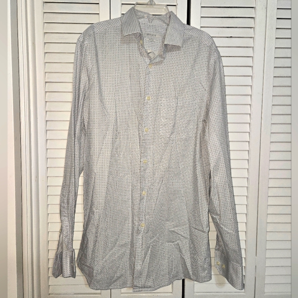 Perry Ellis Portfolio Men's M Patterned Dress Shirt